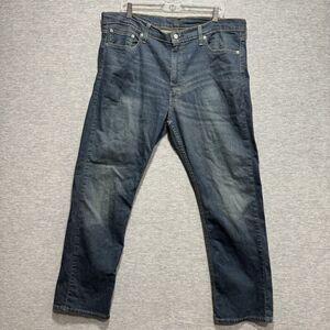 Levis 513 Slim Straight Jeans Mens Size 38x30 Regular Medium Wash Stretch Blue